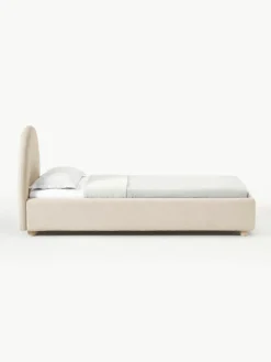 Bouclé eenpersoonsbed Ebba met opbergruimte^Westwing Collection Online