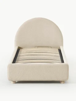 Bouclé eenpersoonsbed Ebba met opbergruimte^Westwing Collection Online