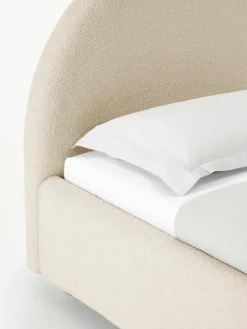 Bouclé eenpersoonsbed Ebba met opbergruimte^Westwing Collection Online