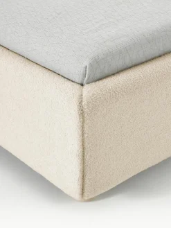 Bouclé eenpersoonsbed Ebba met opbergruimte^Westwing Collection Online