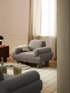 Bouclé fauteuil Lilo^Westwing Collection Hot