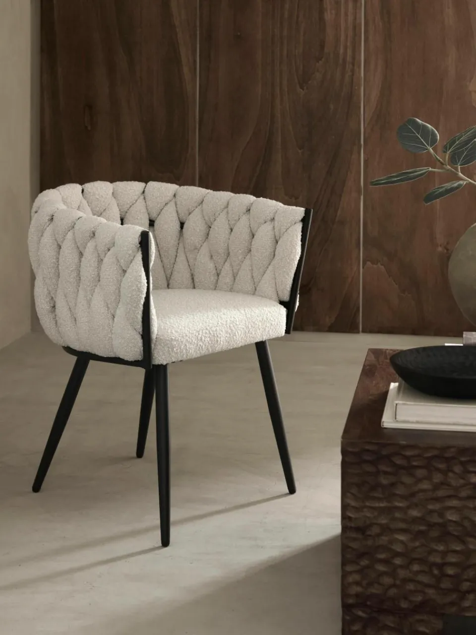 Bouclé fauteuil Molto^Ellos Home Online