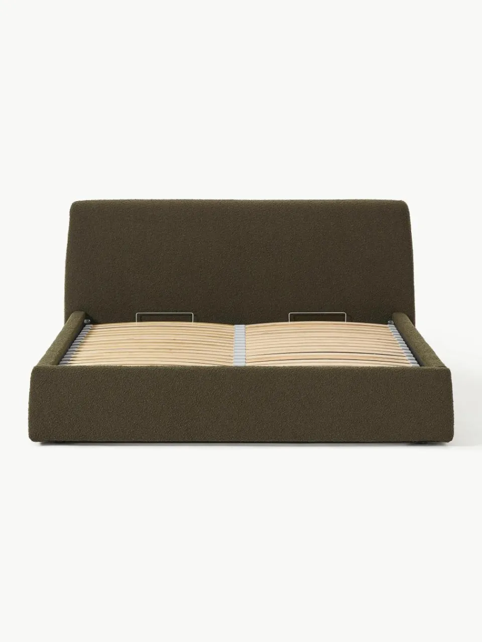 Bouclé gestoffeerd bed Cloud met opbergruimte^Westwing Collection Clearance