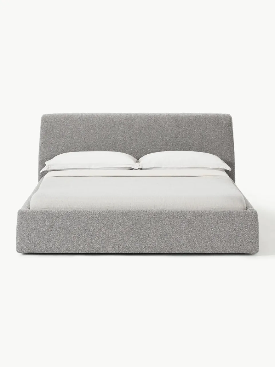 Bouclé gestoffeerd bed Cloud^Westwing Collection Online