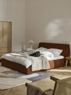 Bouclé gestoffeerd bed Cloud^Westwing Collection Best