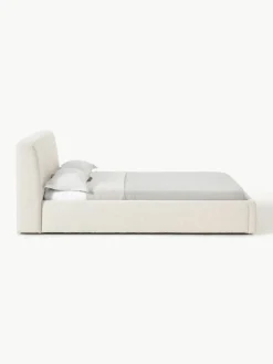 Bouclé gestoffeerd bed Cloud^Westwing Collection Fashion