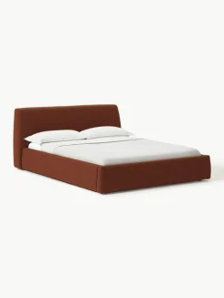 Bouclé gestoffeerd bed Cloud met opbergruimte^Westwing Collection Online