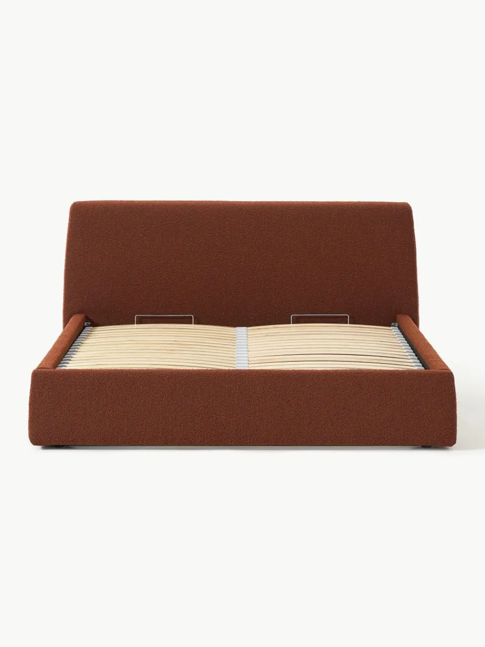 Bouclé gestoffeerd bed Cloud met opbergruimte^Westwing Collection Online