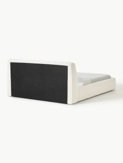 Bouclé gestoffeerd bed Cloud met opbergruimte^Westwing Collection Clearance
