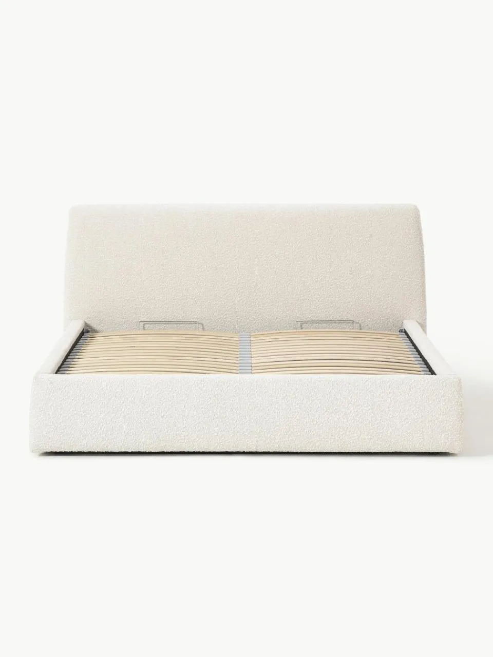 Bouclé gestoffeerd bed Cloud met opbergruimte^Westwing Collection Clearance