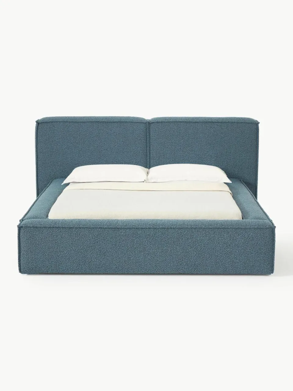 Bouclé gestoffeerd bed Lennon^Westwing Collection Best