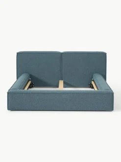Bouclé gestoffeerd bed Lennon^Westwing Collection Best