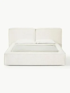Bouclé gestoffeerd bed Lennon^Westwing Collection Clearance