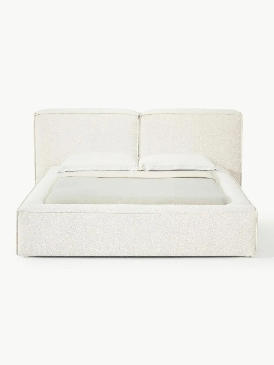 Bouclé gestoffeerd bed Lennon^Westwing Collection Clearance
