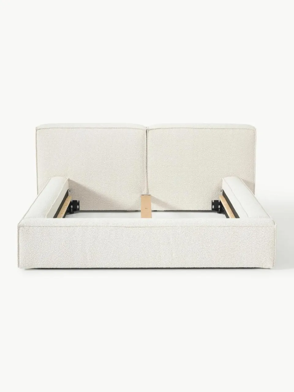 Bouclé gestoffeerd bed Lennon^Westwing Collection Clearance