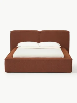 Bouclé gestoffeerd bed Lennon^Westwing Collection Best