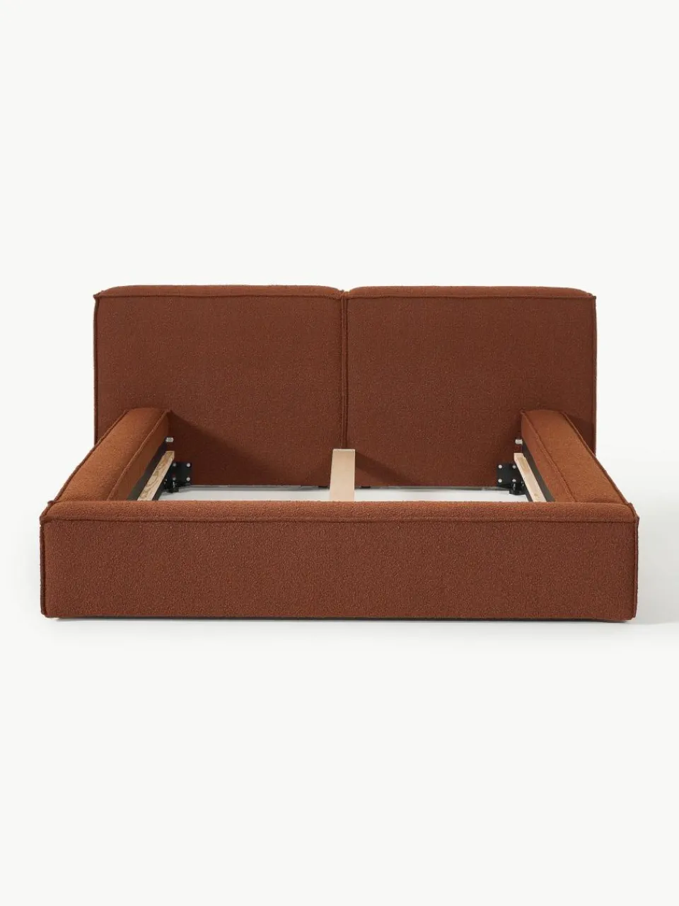 Bouclé gestoffeerd bed Lennon^Westwing Collection Best