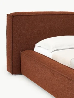 Bouclé gestoffeerd bed Lennon met opbergruimte^Westwing Collection Discount