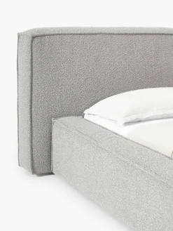 Bouclé gestoffeerd bed Lennon^Westwing Collection Discount