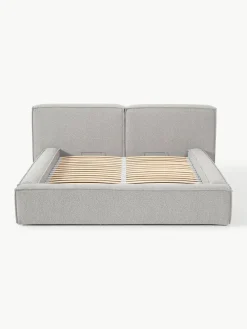 Bouclé gestoffeerd bed Lennon met opbergruimte^Westwing Collection Outlet