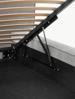 Bouclé gestoffeerd bed Lennon met opbergruimte^Westwing Collection Outlet