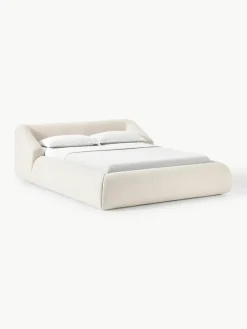 Bouclé gestoffeerd bed Sofia^Westwing Collection Discount