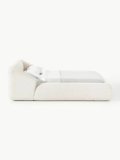 Bouclé gestoffeerd bed Sofia^Westwing Collection Discount