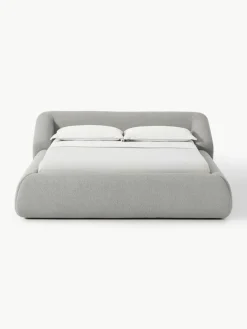 Bouclé gestoffeerd bed Sofia^Westwing Collection Outlet