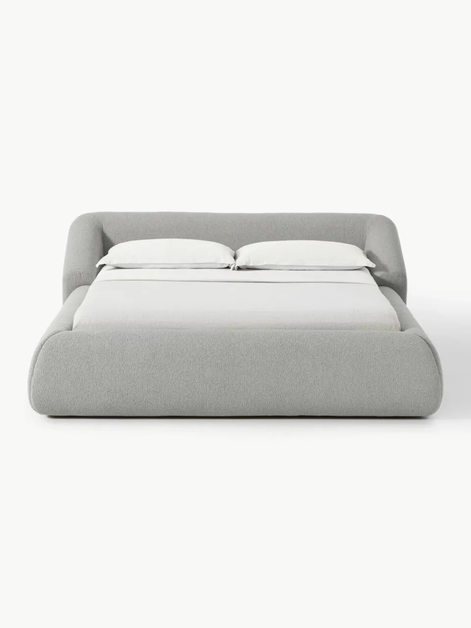 Bouclé gestoffeerd bed Sofia^Westwing Collection Outlet