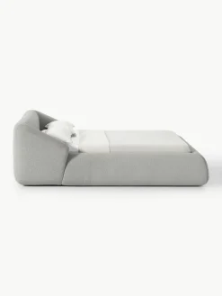 Bouclé gestoffeerd bed Sofia^Westwing Collection Outlet