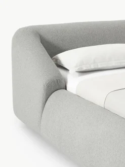 Bouclé gestoffeerd bed Sofia^Westwing Collection Outlet