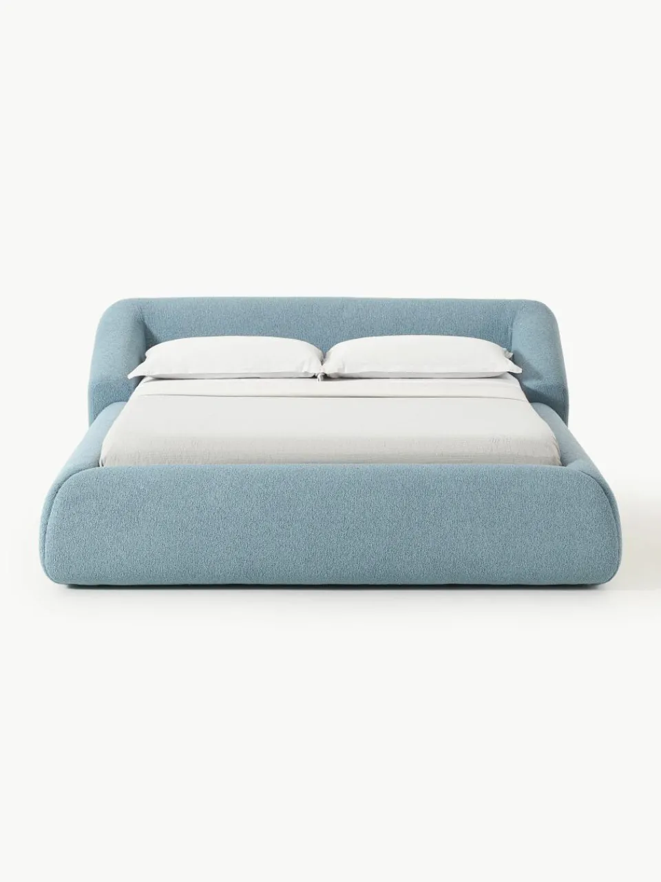 Bouclé gestoffeerd bed Sofia^Westwing Collection Discount