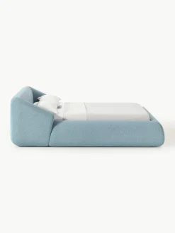 Bouclé gestoffeerd bed Sofia^Westwing Collection Discount