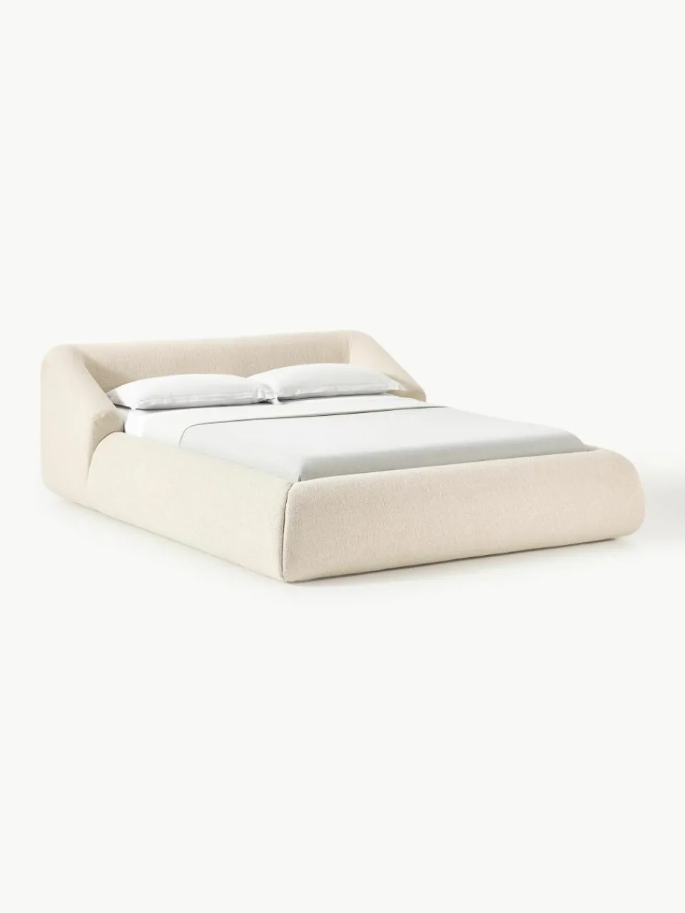 Bouclé gestoffeerd bed Sofia^Westwing Collection Sale