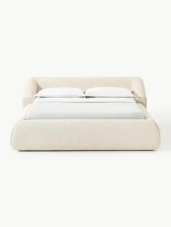 Bouclé gestoffeerd bed Sofia^Westwing Collection Sale