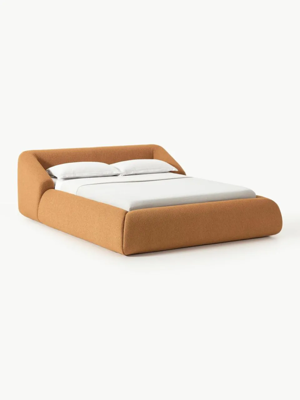 Bouclé gestoffeerd bed Sofia^Westwing Collection Clearance