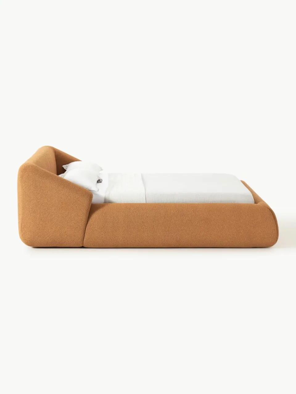 Bouclé gestoffeerd bed Sofia^Westwing Collection Clearance