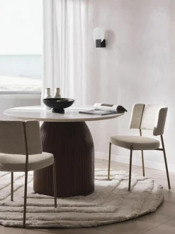 Bouclé gestoffeerde stoelen Samantha, 2 stuks^Westwing Collection Outlet