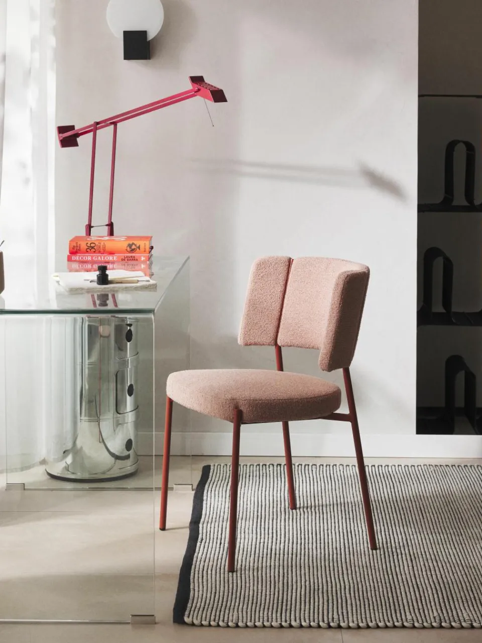 Bouclé gestoffeerde stoelen Samantha, 2 stuks^Westwing Collection Discount