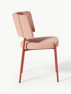 Bouclé gestoffeerde stoelen Samantha, 2 stuks^Westwing Collection Discount