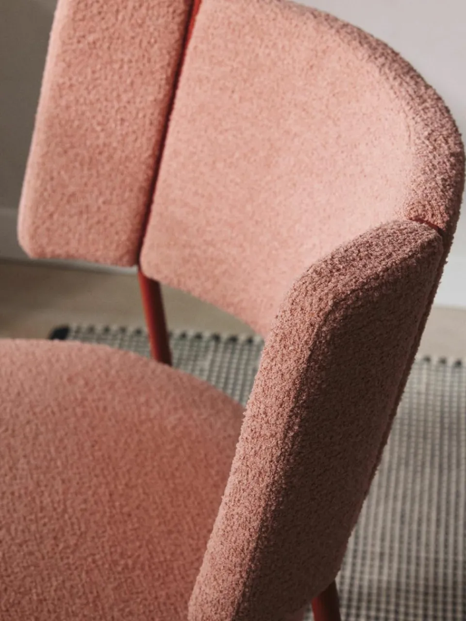 Bouclé gestoffeerde stoelen Samantha, 2 stuks^Westwing Collection Discount