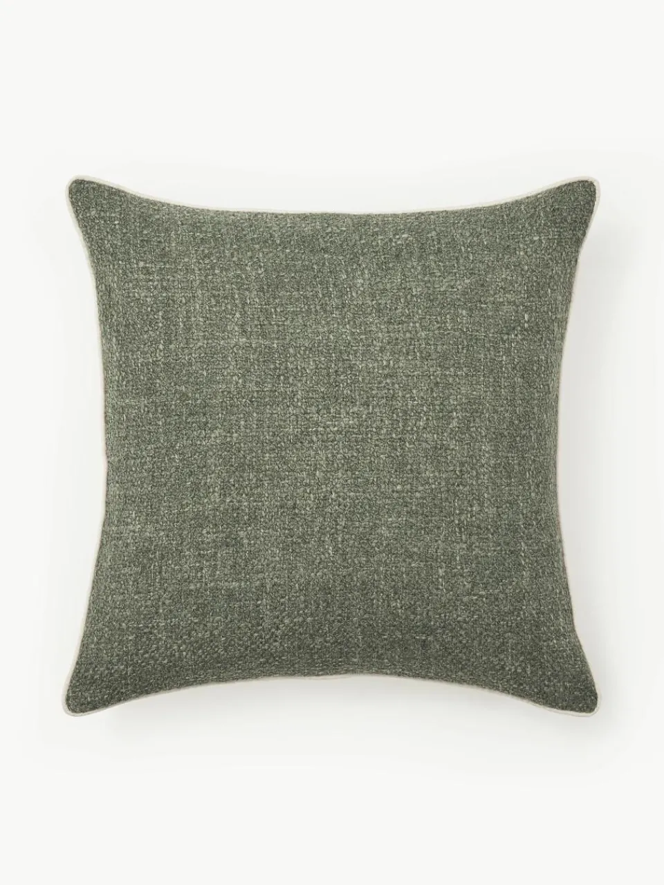 Bouclé kussenhoes Aya met bies^Westwing Collection Fashion
