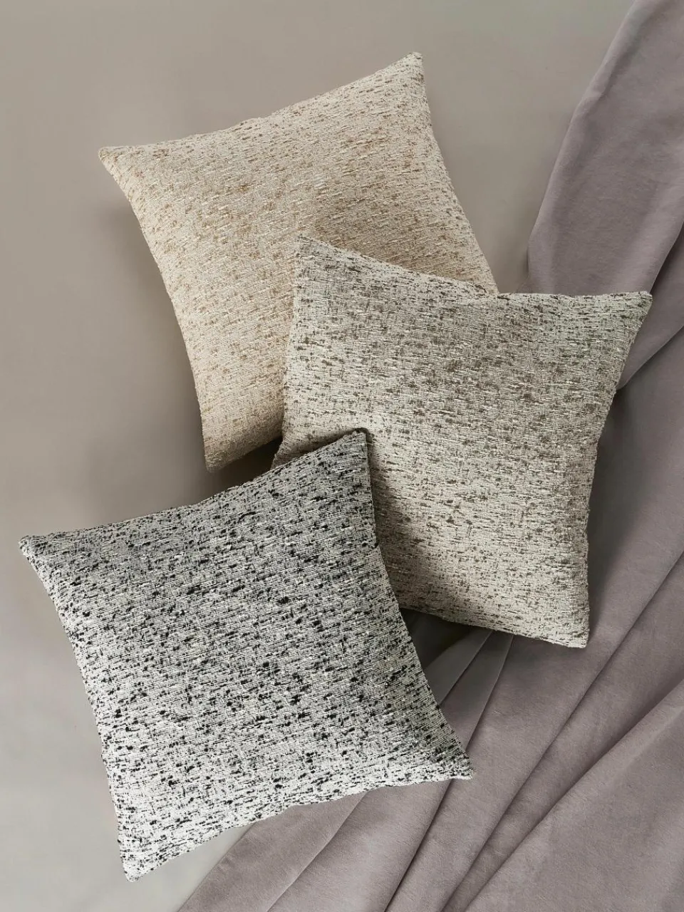 Bouclé kussenhoes Talea^Westwing Collection Best