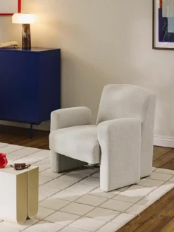 Bouclé loungefauteuil Aven^Westwing Collection Hot