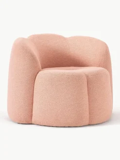 Bouclé loungefauteuil Fleur^Westwing Collection Online