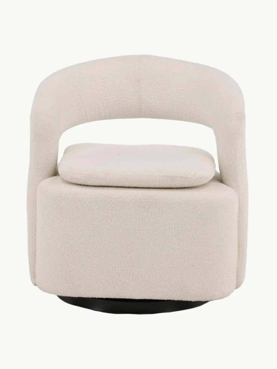 Bouclé loungefauteuil Laurel met draaifunctie^Westwing Outlet