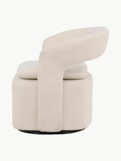 Bouclé loungefauteuil Laurel met draaifunctie^Westwing Outlet