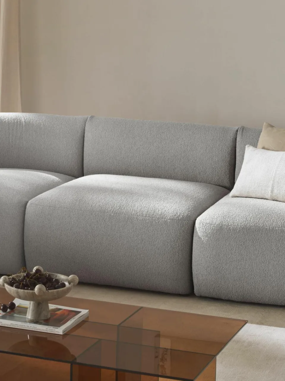 Bouclé middelste module Sofia^Westwing Collection Best