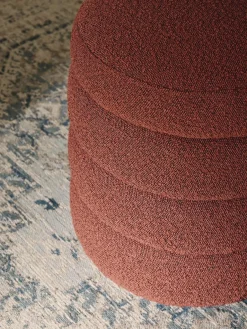 Bouclé poef Alto met opbergruimte^Westwing Collection Best