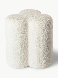 Bouclé poef Clover^Pols Potten Sale